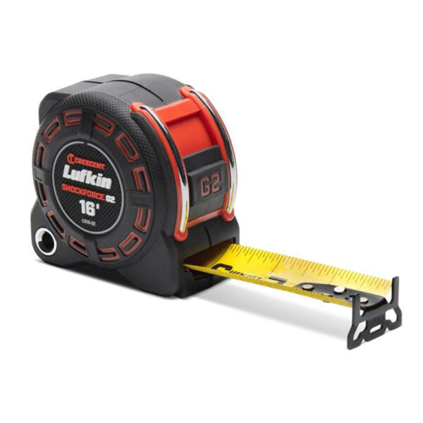 L1216-02 Lufkin 1-1/4'' x 16' Shockforce G2 Tape Measure