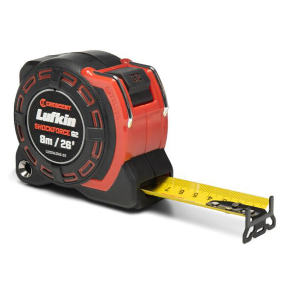 L1225ALCME-02 Lufkin 1-1/4'' x 8m/26' Shockforce G2 Auto-Lock Tape Measure