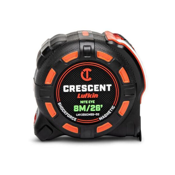 LM1325CMEB-02 Lufkin 1-1/4'' x 8m/26' SHOCKFORCE NITE EYE Magnetic Tape Measure