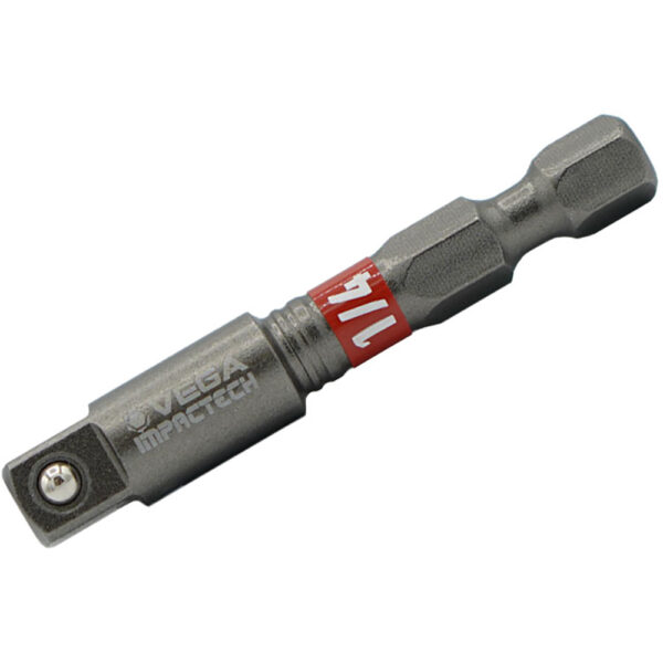 T1150ADB14 Vega Impactech 1/4'' Male Square Imapct Socket Adapter with Ball Lock