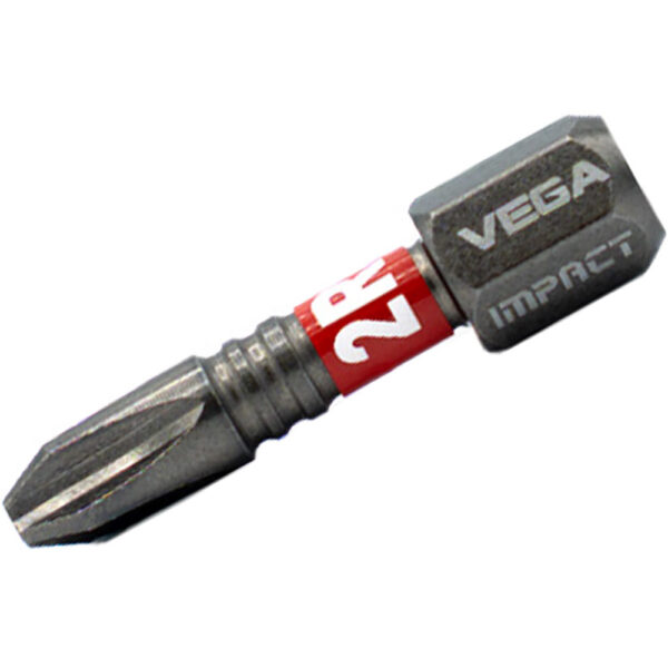 T125P2R Vega Impactech Phillips #2 Reduced Insert Bit